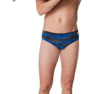 imageSpeedo Mens Swimsuit Brief Endurance Printed Team ColorsContort Speedo Blue