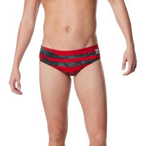 imageSpeedo Mens Swimsuit Brief Endurance Printed Team ColorsContort Speedo Red