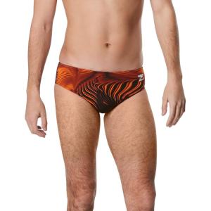 imageSpeedo Mens Swimsuit Brief Endurance Printed Team ColorsFusion Speedo Orange