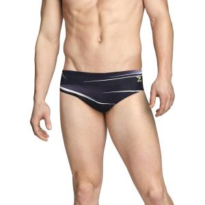 imageSpeedo Mens Swimsuit Brief Endurance Printed Team ColorsInfinite BlackWhite