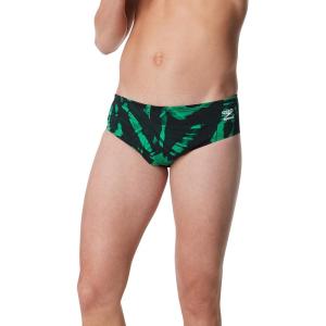 imageSpeedo Mens Swimsuit Brief Endurance Printed Team ColorsReflected Speedo Green