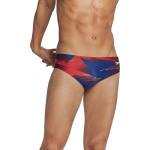 imageSpeedo Mens Swimsuit Brief ProLT Printed Team ColorsLane RedWhiteBlue