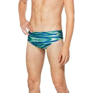 imageSpeedo Mens Swimsuit Brief ProLT Printed Team ColorsWave BlueGreen