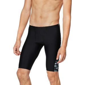 imageSpeedo Mens Swimsuit Jammer Eco ProLT Printed Team ColorsWave Speedo Black