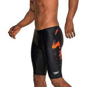 imageSpeedo Mens Swimsuit Jammer PowerFlex Printed Team ColorsWonder Speedo Orange