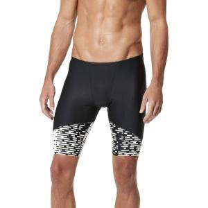 imageSpeedo Mens Swimsuit Jammer ProLT Printed Team ColorsModern Speedo Black