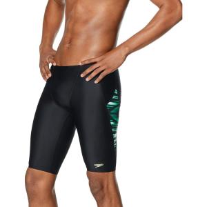 imageSpeedo Mens Swimsuit Jammer ProLT Printed Team ColorsWave Speedo Green