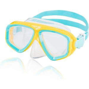 imageSpeedo Unisex Child Adventure Mask Junior Swimsuit SeparatesM Spectra YellowClear