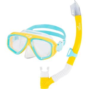 imageSpeedo Unisex Child Adventure Mask Junior Swimsuit SeparatesMS Spectra YellowClear