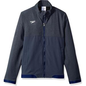imageSpeedo Unisexchild Jacket Full Zip Tech Team Warm Up YouthNavy