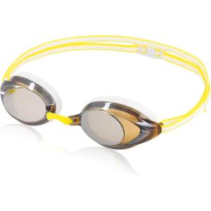 imageSpeedo Womens Swim Goggles Mirrored Vanquisher 20WhiteAmberSilver