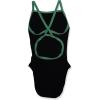 imageSpeedo Girls Swimsuit One Piece PowerFlex Flyback Solid Youth Team ColorsTeam BlackBright Green