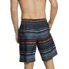 imageSpeedo Mens Swim Trunk Knee Length Boardshort Bondi StripedBlackGrey Stripe