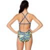 imageSpeedo Womens Swimsuit One Piece Prolt Cross Back Printed Adult Team ColorsWave SapphireGold