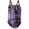 imageSpeedo Women Swimsuit One Piece Powerflex Flyback Striped Youth Team ColorsLaser Speedo Purple