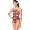 imageSpeedo Womens Swimsuit One Piece Prolt Cross Back Printed Adult Team ColorsWave Speedo Red