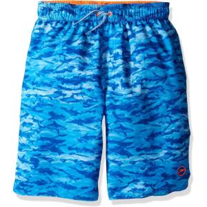imageSpeedo Boys Swim Trunk Knee Length Printed VolleyDiscontinuedShark Bright Ocean