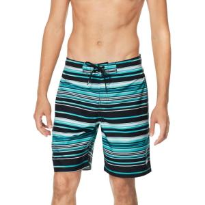 imageSpeedo Mens Swim Trunk Knee Length Boardshort Bondi StripedPureview Ceramic