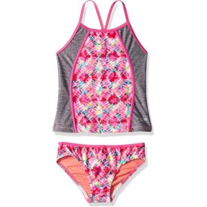 imageSpeedo Rhythmic Tie Dye Tankini Two Piece SwimsuitPink