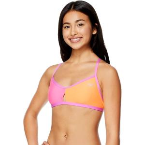 imageSpeedo mens Swimsuit Top Bikini Endurance Lite Tie Back SolidPink Glo