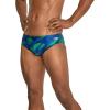 imageSpeedo Mens Swimsuit Brief PowerFlex Eco Coded Riff Team ColorsWonder BlueGreen