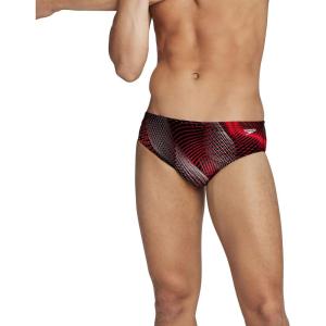 imageSpeedo Mens Swimsuit Brief PowerFlex Eco Coded Riff Team ColorsSpeedo Red