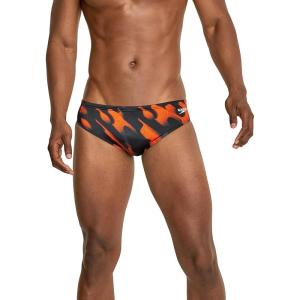 imageSpeedo Mens Swimsuit Brief PowerFlex Eco Coded Riff Team ColorsWonder Speedo Orange