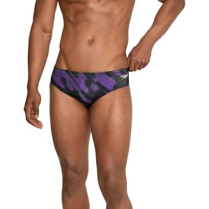 imageSpeedo Mens Swimsuit Brief PowerFlex Eco Coded Riff Team ColorsWonder Speedo Purple