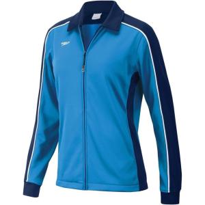 imageSpeedo Womens Jacket Full Zip Collard Streamline Team Warm UpNavyBlue