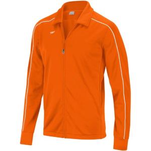 imageSpeedo Womens Jacket Full Zip Collard Streamline Team Warm UpSpeedo Orange