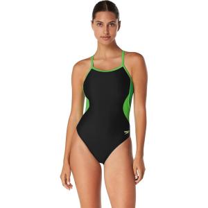 imageSpeedo Womens Swimsuit One Piece Prolt Flyback Solid Adult Team ColorsEco Splice Team Bright Green
