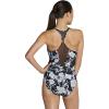 imageSpeedo Womens Swimsuit One Piece High Neck Contemporary CutMulti Mesh Zip