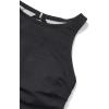 imageSpeedo Womens Swimsuit One Piece High Neck Contemporary CutNew Speedo Black