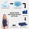imageSpeedo Womens Swimsuit One Piece High Neck Contemporary CutPeacoat