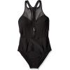 imageSpeedo Womens Swimsuit One Piece High Neck Contemporary CutSpeedo Black Zip