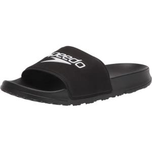 imageSpeedo UnisexAdult Sandal Deck SlideBlackWhite
