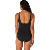 imageSpeedo Womens Swimsuit One Piece VNeck Strappy Back Contemporary CutAnthracite