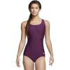 imageSpeedo Womens Swimsuit One Piece Powerflex Ultraback SolidPotent Purple