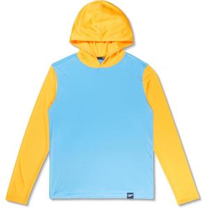 imageSpeedo Boys UV Swim Shirt Long Sleeve Tee GraphicMandarin Peel Hoodie