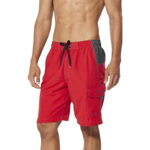 imageSpeedo Mens Swim Trunk Knee Length Marina Sport VolleyAtomic RedHeather