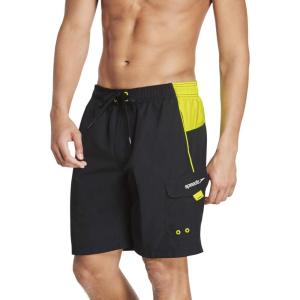 imageSpeedo Mens Swim Trunk Knee Length Marina Sport VolleyBlackYellow