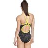 imageSpeedo Woemns Swimsuit One Piece Endurance Flyback Printed Adult Team ColorsEmerging Speedo Yellow