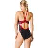 imageSpeedo Woemns Swimsuit One Piece Endurance Flyback Printed Adult Team ColorsFlowforce Speedo Red