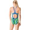 imageSpeedo Woemns Swimsuit One Piece Endurance Flyback Printed Adult Team ColorsLiquid BlueGreen