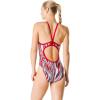 imageSpeedo Woemns Swimsuit One Piece Endurance Flyback Printed Adult Team ColorsLiquid Speedo Red