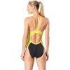 imageSpeedo Woemns Swimsuit One Piece Endurance Flyback Printed Adult Team ColorsSpark BlackYellow