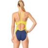 imageSpeedo Woemns Swimsuit One Piece Endurance Flyback Printed Adult Team ColorsSpark NavyGold