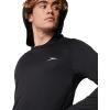 imageSpeedo Mens Uv Swim Shirt Long Sleeve Fitness RashguardHooded Anthracite