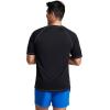 imageSpeedo Mens Uv Swim Shirt Short Sleeve Fitness RashguardLoose Speedo Black