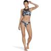imageSpeedo Womens High Neck Top Bikini Top black SmallMesh Multi